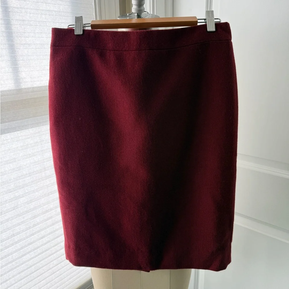 J.Crew Pencil Skirt No 2 Double Serge Wool